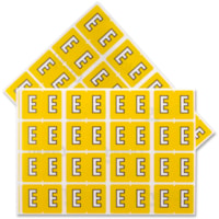 Étiquette à code couleur Pendaflex - "Alphabetpo - largeur de 1 1/4 po (31,75 mm) x longueur de 15/16 po (23,81 mm) - Rectangulaires - Jaune - Autocollant - 240 / emballage