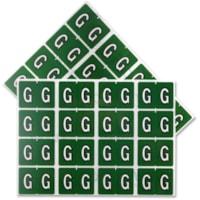 Étiquette à code couleur Pendaflex - "Alphabetpo - largeur de 1 1/4 po (31,75 mm) x longueur de 15/16 po (23,81 mm) - Rectangulaires - Vert foncé - Autocollant - 240 / emballage