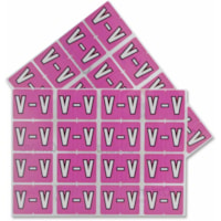 Pendaflex A-Z End End Tab Filing Labels - Alphabet - 1 1/4" (31.75 mm) Width x 15/16" (23.81 mm) Length - Rectangle - Lilac - Self-adhesive - 240 / Pack