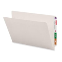 Smead Shelf-Master Straight Tab Cut Legal Recycled End Tab File Folder - 9 1/2" (241.30 mm) x 14 5/8" (371.48 mm) - 3/4" (19.05 mm) Expansion - Ivory - 10% Recycled - 50 / Box