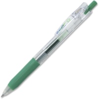 Zebra Pen Sarasa ECO Retractable Gel Pens - Medium Pen Point - Retractable - Green Ink - Gel-based - 1 Each