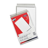 Cahier sténo Hilroy - 350 Feuilles - Standard - Reliure spirale - format 6 po (152,40 mm) x 9 po (228,60 mm) - Paper Blanc - 1 chaque