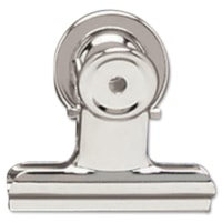 ACCO Magnetic Bulldog Clip - 2" (50.80 mm) Width - Silver - Metal - 24 / Box