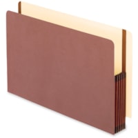 Pendaflex Legal Recycled File Pocket - 8 1/2" x 14" - 5 1/4" Expansion - Fiber - Brown - 1 Each