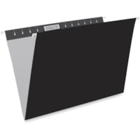 Pendaflex 1/5 Tab Cut Legal Recycled Hanging Folder - 8 1/2" (215.90 mm) x 14" (355.60 mm) - Black - 10% Recycled - 25 / Box