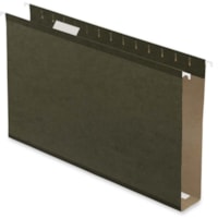 Pendaflex Legal Recycled Hanging Folder - 2" (50.80 mm) Folder Capacity - 8 1/2" (215.90 mm) x 14" (355.60 mm) - Standard Green - 10% Recycled - 25 / Box