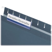 Pendaflex Hanging File Folder Hard Tab - Blank Tab(s) - 3.50" (88.90 mm) Tab Width - Clear Tab(s) - 25 / Box