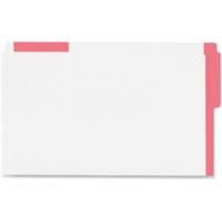 Pendaflex Legal Recycled Top Tab File Folder - Top Tab Location - Red - 10% Recycled - 100 / Box