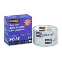 3M Scotch Transparent Book Tape - 15 yd (13.7 m) Length x 2" (50.8 mm) Width - 3" (76.20 mm) Core - Clear - For Reinforcing, Repairing, Protecting, Covering - 1 Each