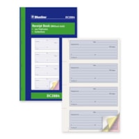 Carnet de quittance Blueline - 100 Feuilles - 3 Pièce - Autocopiant - format 6 3/4 po (17,1 cm) x 11 po (27,9 cm) - Cover Bleu - 1 chaque