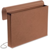 Pendaflex Legal Recycled Expanding File - 8 1/2" (215.90 mm) x 14" (355.60 mm) - 3 1/2" (88.90 mm) Expansion - Red Fiber, Leather - 30% Recycled - 1 Each