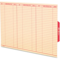 Pendaflex Oxford Shelf Out Guide - Legal - Red Tab(s) - 10% Recycled - 1 Each