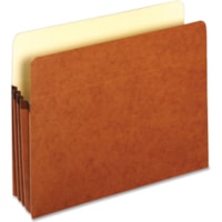 Pendaflex Letter Recycled File Pocket - 8 1/2" (215.90 mm) x 11" (279.40 mm) - 3 1/2" (88.90 mm) Expansion - Top Tab Location - Redrope - 10% Recycled - 1 Each