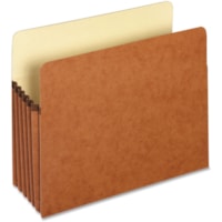 Pendaflex Letter Recycled File Pocket - 8 1/2" (215.90 mm) x 11" (279.40 mm) - 5 1/4" (133.35 mm) Expansion - Top Tab Location - Redrope - 10% Recycled - 1 Each