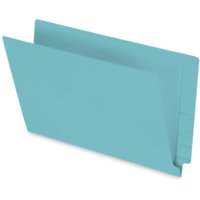 Pendaflex Legal Recycled End Tab File Folder - 3/4" (19.05 mm) Expansion - Turquoise - 10% Recycled - 50 / Box