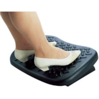 First Base Ergonomic Design Ultimate Footrest - Black - 1 / Box