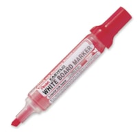 Pentel Easyflo Whiteboard Marker - Chisel Marker Point - Refillable - Red Ink