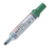 Pentel Easyflo Whiteboard Marker - Chisel Marker Point - Refillable - Green Ink