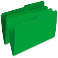 Pendaflex 1/2 Tab Cut Legal Recycled Top Tab File Folder - 8 1/2" (215.90 mm) x 14" (355.60 mm) - Green - 10% Recycled - 100 / Box