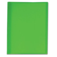 Winnable Letter Report Cover - 8 1/2" (215.90 mm) x 11" (279.40 mm) - 80 Sheet Capacity - 3 x Prong Fastener(s) - Poly - Green - 1 Each