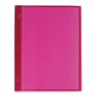 Winnable Letter Report Cover - 8 1/2" (215.90 mm) x 11" (279.40 mm) - 80 Sheet Capacity - 3 x Prong Fastener(s) - Poly - Red - 1 Each