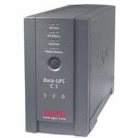 Onduleur en veille Back-UPS - 500 VA/300 W APC by Schneider Electric - Tour - 8 Heure Rechargeable - 3 Minute(s) Veille - 120V Entrée - 120 V AC Sortie - Onde sinoïdale approchée - USB - 3 x NEMA 5-15R, Surtesion 3 x NEMA 5-15R Receptacle(s) - 6 x Sortie batterie/surtension