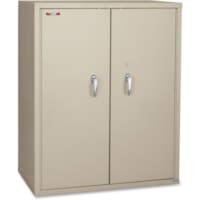 Armoire de rangement FireKing - largeur de 36 po (914,40 mm) x profondeur de 19,3 po (488,95 mm) x hauteur de 44 po (1117,60 mm) - 2 Étagère(s) - Ignifugé - Platinum