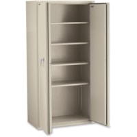 FireKing Storage Cabinet - 36" (914.40 mm) Width x 19.3" (488.95 mm) Depth x 72" (1828.80 mm) Height - 4 x Shelf(ves) - Lateral - Security Lock, Scratch Resistant, Fire Resistant - Parchment - Metal