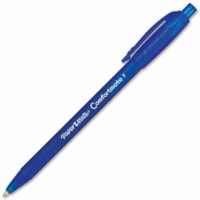 Paper Mate Comfortmate Retractable Pens - Fine Pen Point - Retractable - Blue Ink - Rubber Barrel - 1 Dozen