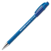 Paper Mate Flexgrip Ultra Recycled Pens - Medium Pen Point - Blue Ink - Alcohol Based - Blue Rubber Barrel - 1 Dozen