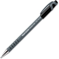 Paper Mate Flexgrip Ultra Recycled Pens - Medium Pen Point - Black Ink - Black Rubber Barrel - 1 Dozen