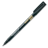 Lumocolor Special Permanent Marker - 0.4 mm (0.02") Fine Marker Point - Black Ink - Polypropylene Barrel - 1 Each