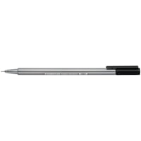 Staedtler Triplus Fineliner 334 - 0.3 mm (0.01") Super Fine Pen Point - Black Ink - Water Based - Polypropylene Barrel - Metal Tip - 1 Each