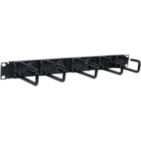 Organisateur de câbles SRCABLERING1U - Noir Tripp Lite by Eaton - Panneau de Câblage - Noir - 1U Hauteur du rack x 19" Panel Width