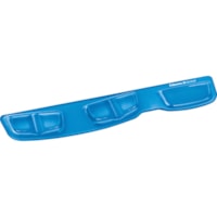 Fellowes Keyboard Palm Support with Microban® Protection - 0.63" (16 mm) x 18.25" (463.55 mm) x 3.38" (85.85 mm) Dimension - Blue - Polyurethane - 1