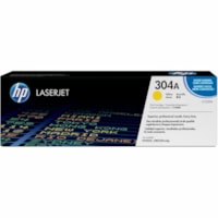 HP 304A (CC532A) Original Standard Yield Laser Toner Cartridge - Single Pack - Yellow - 1 Each - 2800 Pages