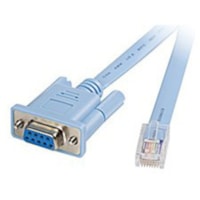 Cisco Serial Console Cable - 6 ft Serial Data Transfer Cable - First End: 1 x RJ-45 - Male - Second End: 1 x DB-9 Serial - Male