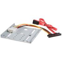 StarTech.com 2.5in Hard Drive to 3.5in Drive Bay Mounting Kit - Mount a 2.5in SATA hard drive to any computer with an available 3.5in bay - 2.5 to 3.5 sata - hard drive bracket - drive bay adapter -floppy drive adapter