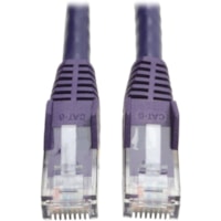 Tripp Lite series Gigabit N201-007-PU Cat.6 UTP Patch Network Cable - 7 ft (2.13 m) Category 6 Network Cable for Network Device, ATM - First End: 1 x RJ-45 Network - Male - Second End: 1 x RJ-45 Network - Male - 1 Gbit/s - Patch Cable - Gold Plated Contact - CM - 24 AWG - Purple - 1