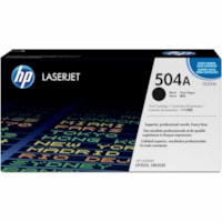 HP 504A (CE250A) Original Laser Toner Cartridge - Single Pack - Black - 1 Each - 5000 Pages