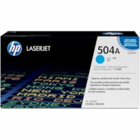 HP 504A (CE251A) Original Standard Yield Laser Toner Cartridge - Single Pack - Cyan - 1 Each - 7000 Pages