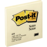 Post-it Notes - 3" x 3" - Canary Yellow - 12 Pack