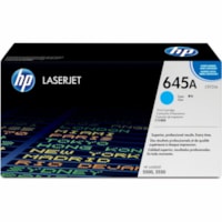 HP 645A (C9731A) Original Laser Toner Cartridge - Single Pack - Cyan - 1 Each - 12000 Pages