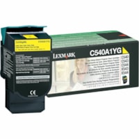 Lexmark - Cartouche toner C540A1YG D'origine Laser - Jaune - 1 chaque - Laser - 1 Unité