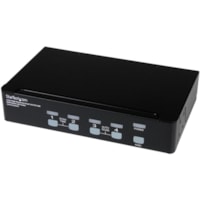 Boîtier de commutation KVM StarTech.com - 4 Ordinateur(s) - 1 Utilisateur(s) local - WQXGA - 2560 x 1600 - 8 x USB - 5 x DVI - 1U - Montable en rack, Bureau