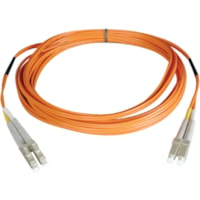 Câble réseau N320-001 1 pi (0,30 m) Fibre Optique Tripp Lite by Eaton - 1 pi (0,30 m) Fibre Optique Câble réseau pour Périphérique réseau - 10 Gbit/s - Câble de Raccordement - LSZH, OFNR - 62.5/125 µm - Orange