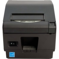 Star Micronics TSP700II TSP743IID GRY POS Thermal Label Printer - Monochrome - Direct Thermal - 250 mm/s Mono - 406 x 203 dpi - Serial - Does Not Include a Power Cord - Cutter, External Power Supply Needed, Gray