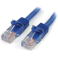 StarTech.com 35 ft Blue Snagless Cat5e UTP Patch Cable - Category 5e - 35 ft - 1 x RJ-45 Male - 1 x RJ-45 Male - Blue