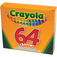 crayon Crayola - longueur de 3,62 po (91,95 mm) - Assorti - 64 / boîte