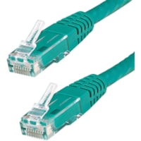 StarTech.com 4ft CAT6 Ethernet Cable - Green Molded Gigabit - 100W PoE UTP 650MHz - Category 6 Patch Cord UL Certified Wiring/TIA - 4ft Green CAT6 Ethernet cable delivers Multi Gigabit 1/2.5/5Gbps & 10Gbps up to 160ft - 650MHz - Fluke tested to ANSI/TIA-568-2.D Category 6 - 24 AWG stranded 100% copp